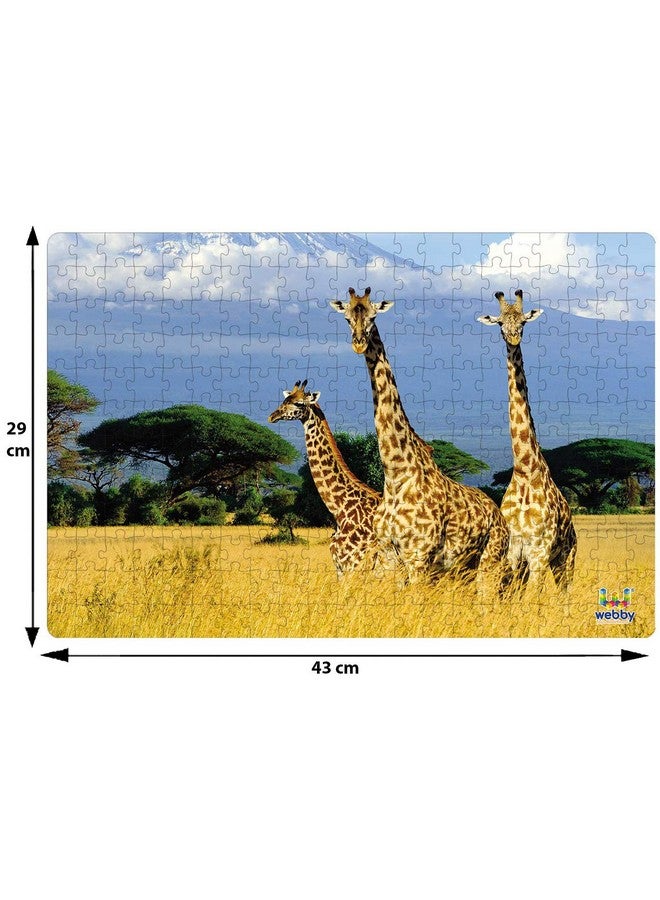 ويبي لغز الصور المقطوعة الخشبي "ويبي" بثلاث زرافات على جبل كليمنجارو، ٢٥٢ قطعة - Image 5