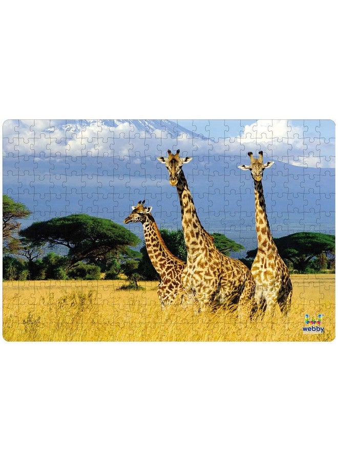 ويبي لغز الصور المقطوعة الخشبي "ويبي" بثلاث زرافات على جبل كليمنجارو، ٢٥٢ قطعة - Image 2