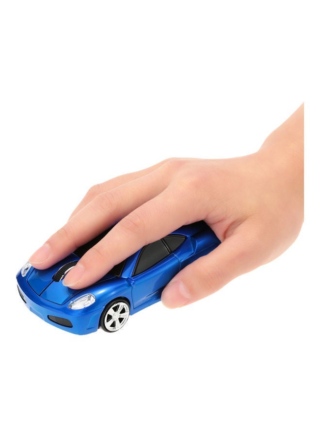 NIBEMINENT 2.4GHz Wireless Racing Car Shaped Optical USB Mouse Blue - Image 5