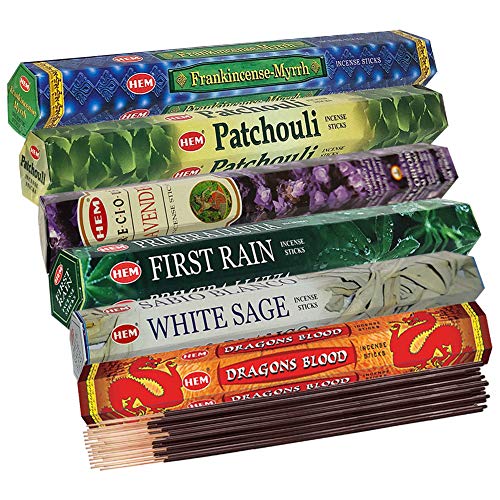 TRUMIRI Hem Incense Sticks Variety Pack #23-120 Insence-Sticks (6 Incents x 20 Insense) + Incense Stick Holder with 6 Most Liked Scents Including Patchouli Dragons Blood White Sage Frankincense-Myrrh - Image 5