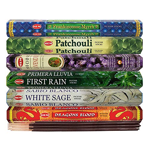 TRUMIRI Hem Incense Sticks Variety Pack #23-120 Insence-Sticks (6 Incents x 20 Insense) + Incense Stick Holder with 6 Most Liked Scents Including Patchouli Dragons Blood White Sage Frankincense-Myrrh - Image 3