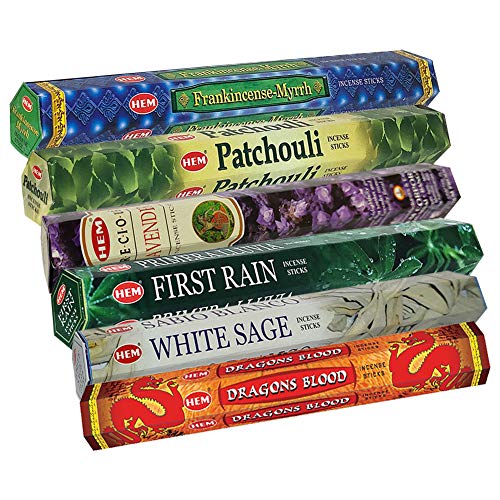 TRUMIRI Hem Incense Sticks Variety Pack #23-120 Insence-Sticks (6 Incents x 20 Insense) + Incense Stick Holder with 6 Most Liked Scents Including Patchouli Dragons Blood White Sage Frankincense-Myrrh - Image 4