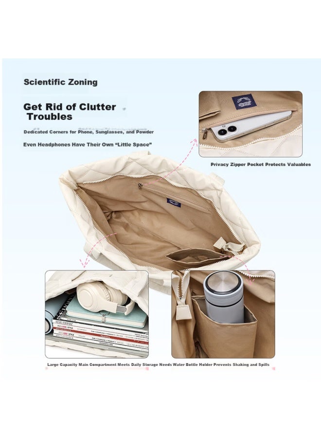 Pepsi Large Capacity Tote Bag For Women Fashionable Versatile Commuter Bag  New Lightweight Down Shoulder Bag Handbag - Image 2