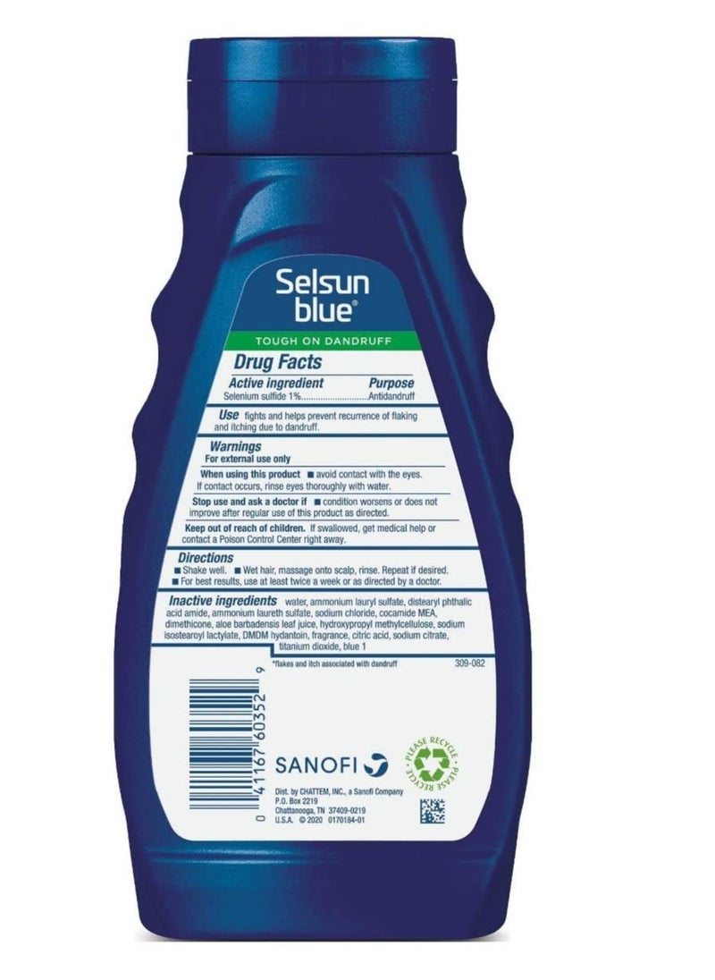 Selsun blue Moisturizing With Aloe Dandruff Shampoo 11 Oz (Pack Of 3)  - Image 2