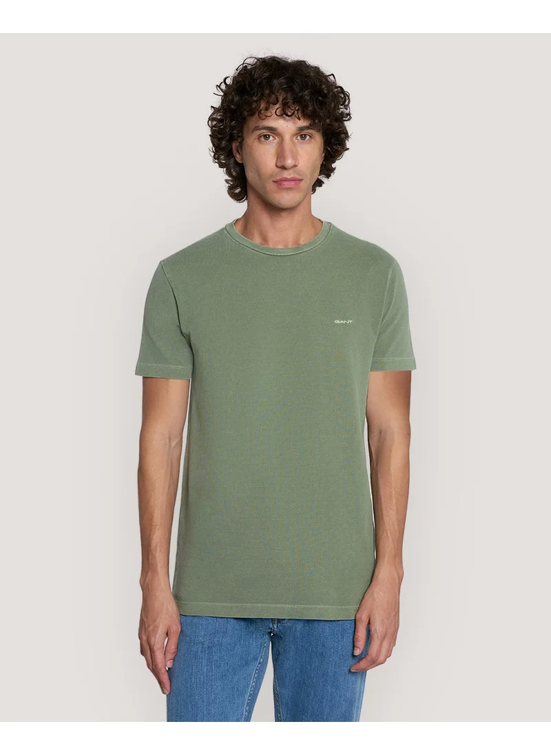 غانت Gant Slim Sunfaded Ss Pique Tshirt