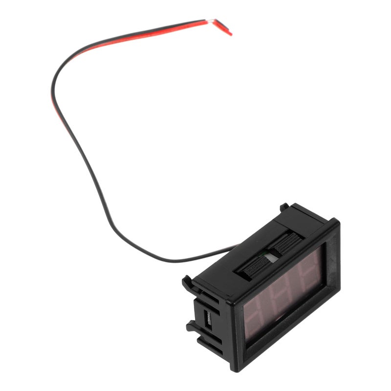 اختبار الجهد الرقمي LED الأزرق 5 فولت 120 فولت 2 سلك فولتميتر البطارية لمقاييس السيارات الكهربائية - Image 2
