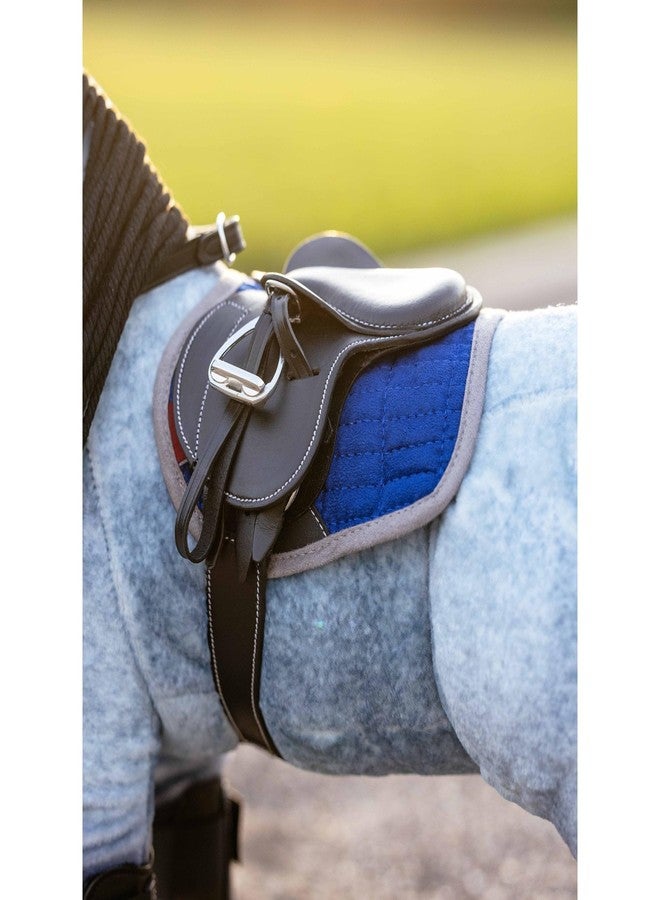LeMieux Toy Pony Jump Saddle Pad for Toy Pony - Soft Suede & Cotton Lining - Suitable for Ages 3 Years + - Gift for Kids - Benetton Blue - Image 3