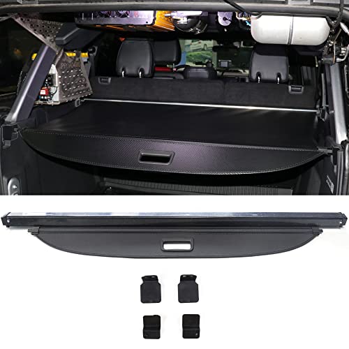 غطاء شحن RERPRO متوافق مع فورد برونكو 2021 2022 2023 2024 2025 4 أبواب سقف صلب ملحقات داخلية غطاء صندوق خلفي درع أمان ظل واقي للأمتعة قابل للسحب 1 عبوة