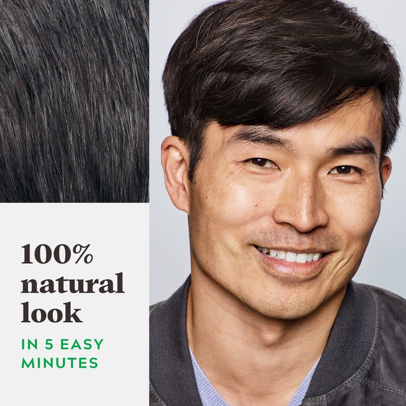 Just For Men Shampoo-In Color (Formerly Original Formula), Mens Hair Color with Keratin and Vitamin E for Stronger Hair - Darkest Brown-Black, H-50A, Pack of 3 - Image 4