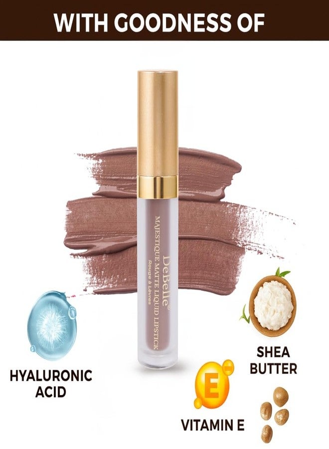 دي بيلي أحمر شفاه سائل مطفي من ديبيل ماجستيك، لون أميثيست أديلين (موف) | غني بحمض الهيالورونيك وزبدة الشيا | 3.5 مل - Image 2