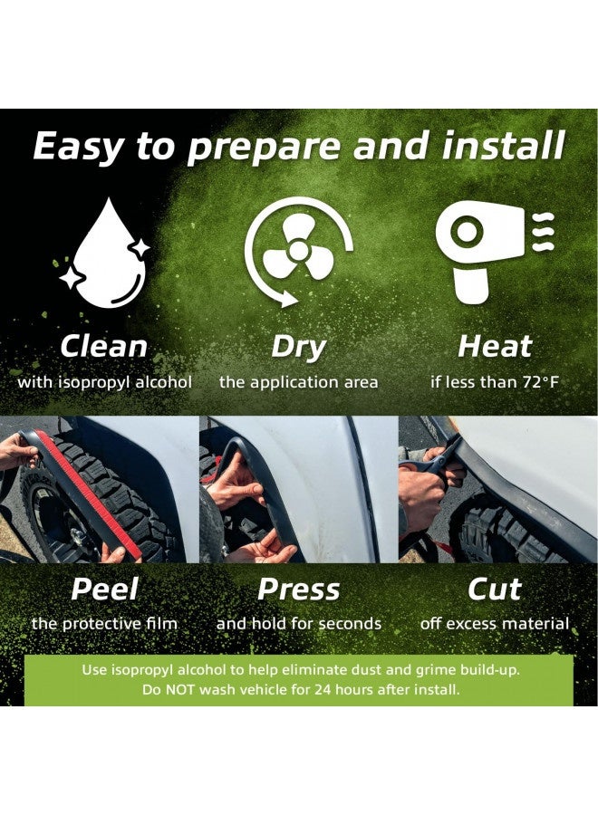 Generic Ez Flares – The Original Universal Flexible Foam Rubber 1-Inch Fender Flares - Image 2