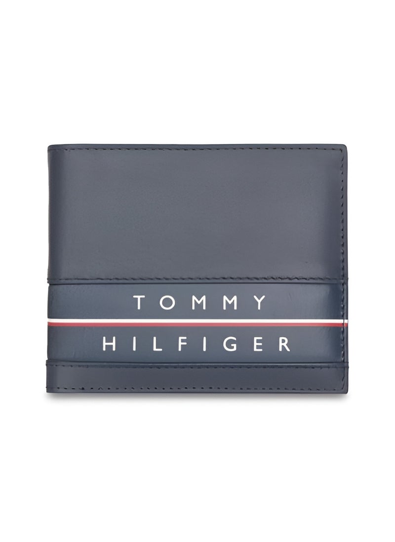 Tommy Hilfiger Plus Tommy Hilifger Navy Leather Wallet For Men  - Image 1