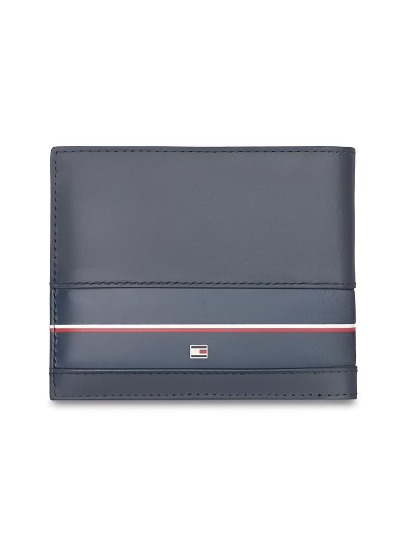 Tommy Hilfiger Plus Tommy Hilifger Navy Leather Wallet For Men  - Image 2