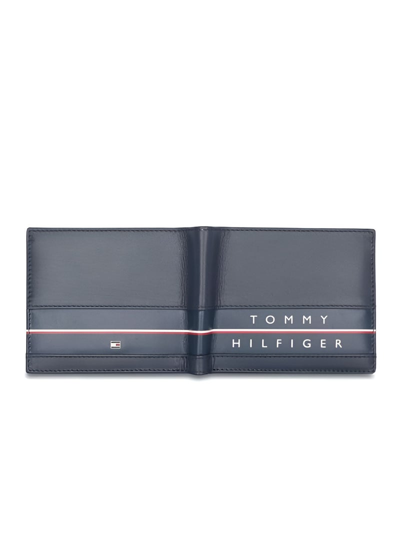 Tommy Hilfiger Plus Tommy Hilifger Navy Leather Wallet For Men  - Image 3