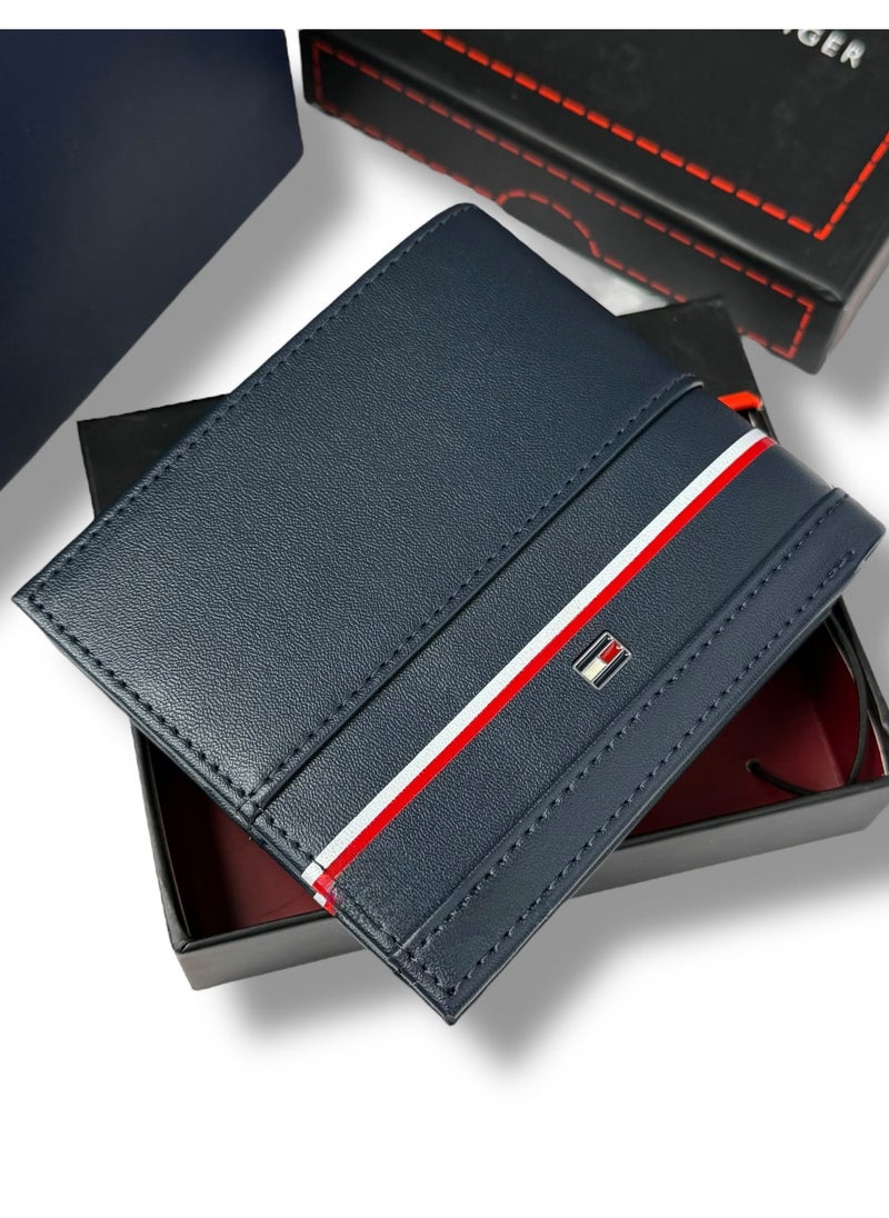Tommy Hilfiger Plus - Tommy Hilifger Navy Leather Wallet For Men - Image 1