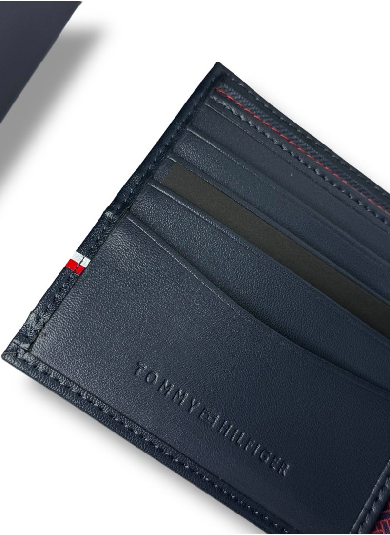 Tommy Hilfiger Plus - Tommy Hilifger Navy Leather Wallet For Men - Image 1
