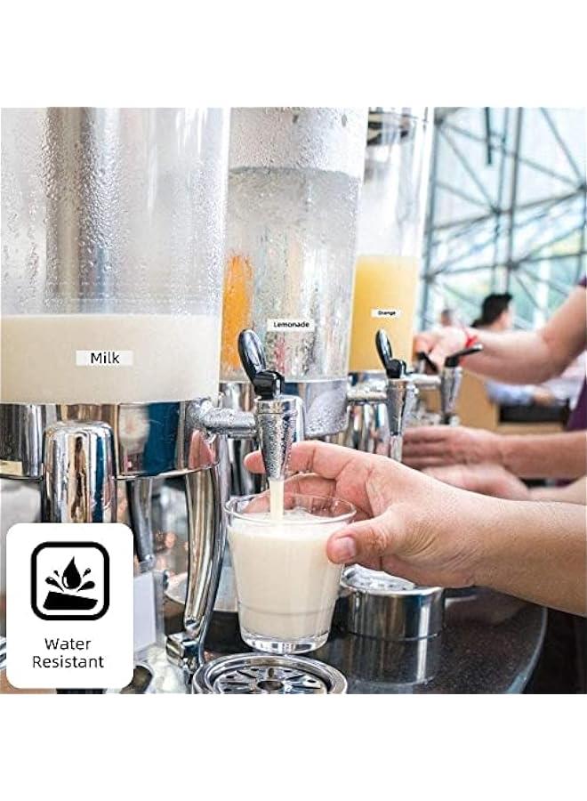 فوميمو شريط صانع الملصقات P12، متوافق مع ملصقات Phomemo P12 مقاس 12 مم 0.47 بوصة أسود على شريط أبيض بديل لـ Dymo Letratag 200B Lt-100H Lt-100T لـ Phomemo P12 & P12 PRO، لصانع الملصقات Phomemo LT12 - Image 3