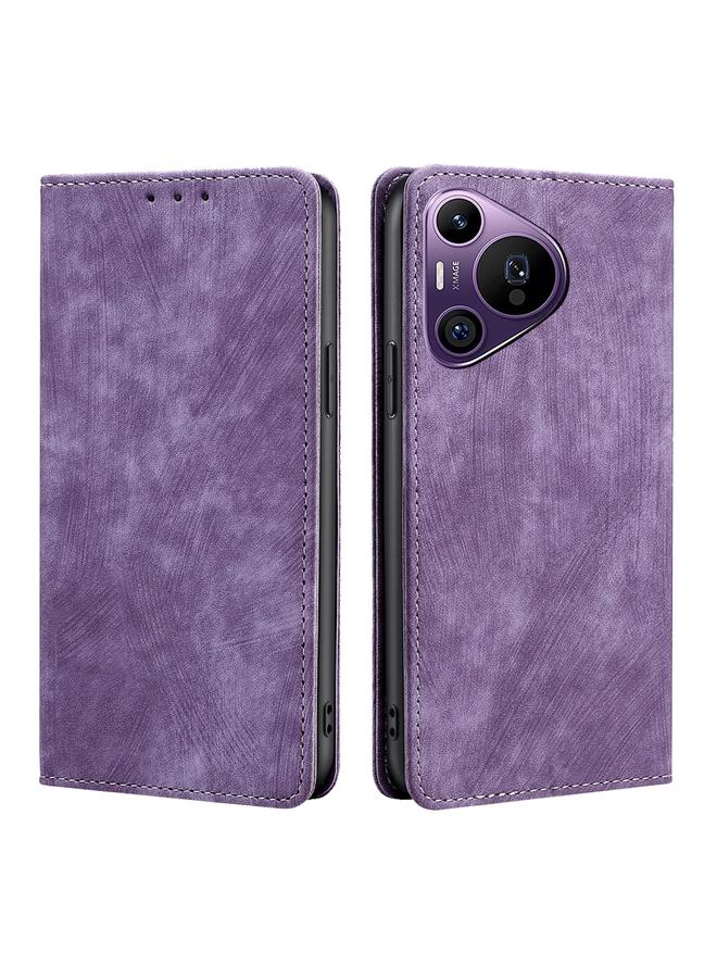 Zaboon Case For Huawei Pura 70 Pro / Pro+ RFID Anti-theft Brush Magnetic Leather Phone Case - Image 1
