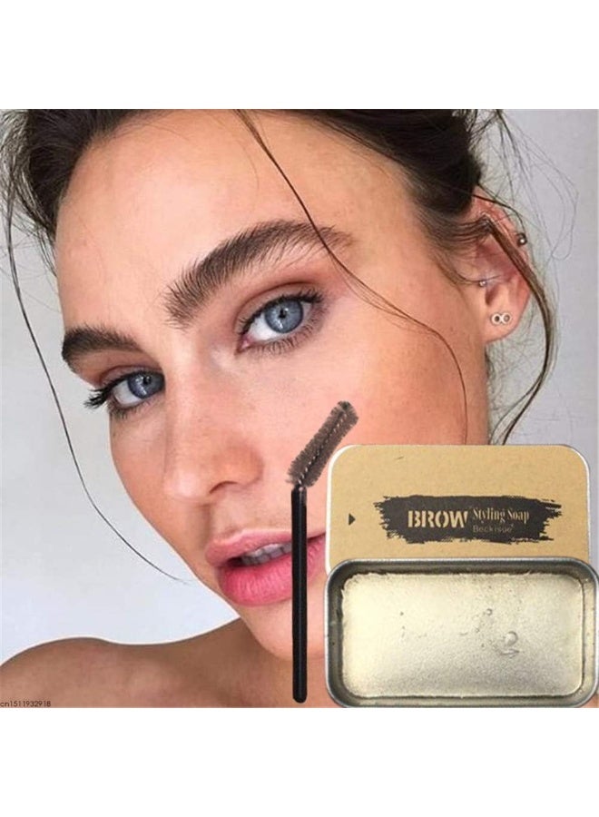 3D Feathery Brows Makeup  Styling Brows Soap Kit,Eyebrows Styling Soap,Brows Shaping Soap,Excellent Stereotypes,Long-lasting Eyebrow Enhancer Gel (1 PACK) - Image 5