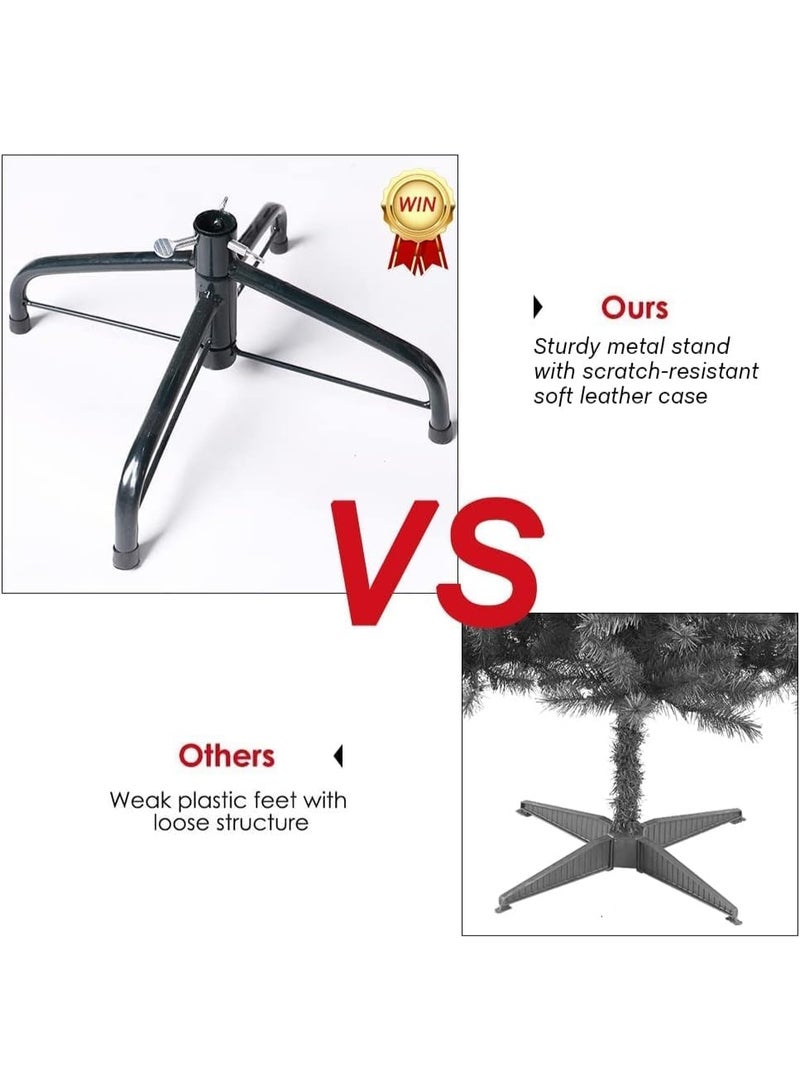 PLKO Artificial Holiday Christmas Tree Premium Pine with Stand and Soft White Branch (White, 5FT) - Image 3