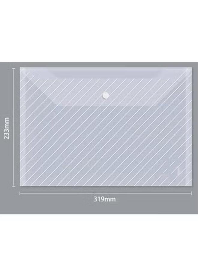 DUNISO 15 Pcs Clear Plastic Envelopes, Clear Folders With Snap Closure Document Folders Letter Size A4 Size File Envelopes File Folders For School Home Work Office Organization, Twill - Image 3