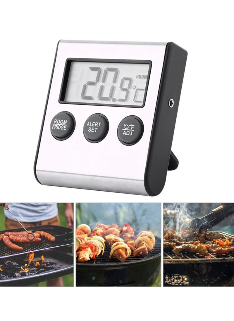 Excefore - Digital Refrigerator Thermometer LCD Alarm Fridge Temperature Monitor Mini Battery Powered Freezer Room Thermometer with Max/Min Temperature Records - Image 1
