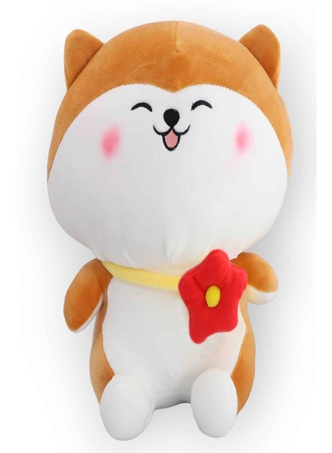 DearJoy Cat Plush Toy with Flower Stuffed Ultra-Soft,Skin-Friendly & Huggable Cuddly Soft Toy Gift for Kids, Babies & Toddlers Birthday Return Gift,Baby Room Décor & Bedtime Companion - 25cm (10-Inch) - Image 1