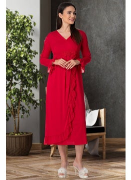 Mecit Pijama Mecit Pajamas 5522 Red Maternity Nightgown 