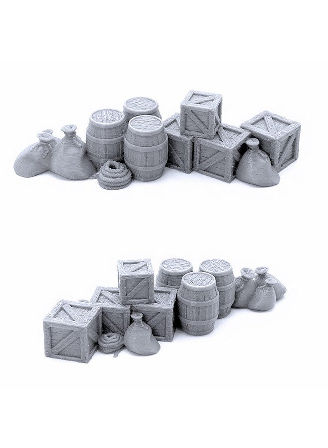 EnderToys Cargo Piles DND Terrain Compatible with Dungeons and Dragons, Warhammer 40k, 28mm Miniature Wargaming, Tabletop RPGs, Wargame Scenery - Image 2