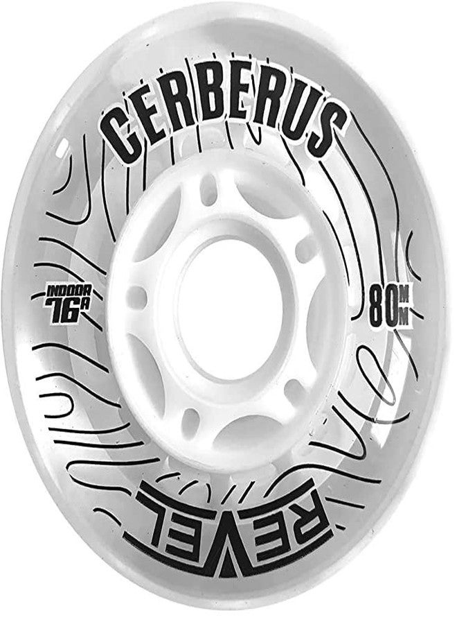 Alkali Revel Clear Indoor Soft 76A Roller Inline Hockey Wheels (76mm) - Image 2