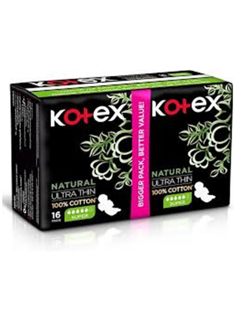 كوتكس ناتشورال الترا ثين سوبر 16 إس (Kc447)