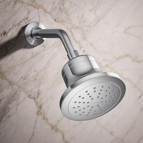 KOHLER 33631GCP Cinq Round SingleFunction Filtered Showerhead FiveLayer Filtration 175 GPM Full Coverage Spray Premium Durable Material Polished Chrome - Image 3