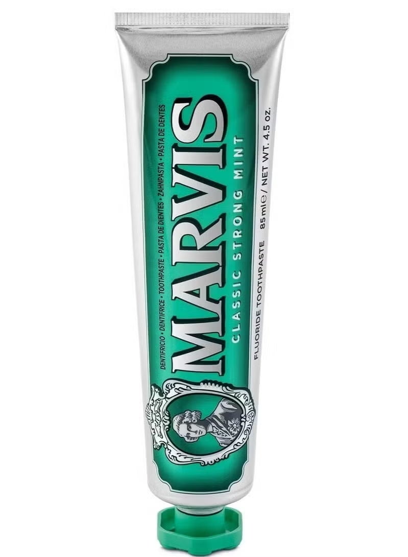 مارفيس معجون أسنان النعناع القوي الكلاسيكي ، طازجة شديدة ، إزالة اللوحة ، ابتسامة أبيضة لامعة 85 مل - Image 2