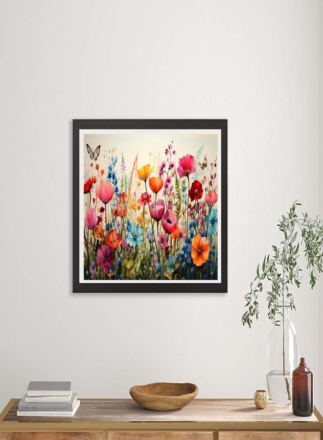 croshom Wild Flowers Diamond Art Painting for Adults-Flower DIY 5D Diamond Art Kits,Gem Art Kits for Gift Home Decor 12x16in - Image 3