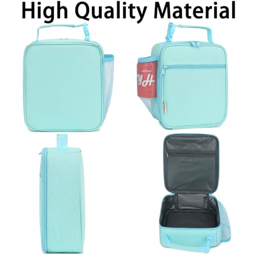 GYEUKHAM Lunch Box for Kids Boys Girls Men Women, Insulated Small Soft Cooler Lunch Bag Kit for School Work Picnic Travel - Reusable Portable lunchbox, Green - Image 5
