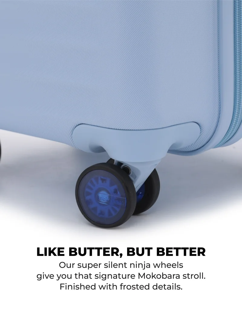 Mokobara The Aisle Trunk Set Of 3 - Polycarbonate Material | Light Blue, Shy Blue