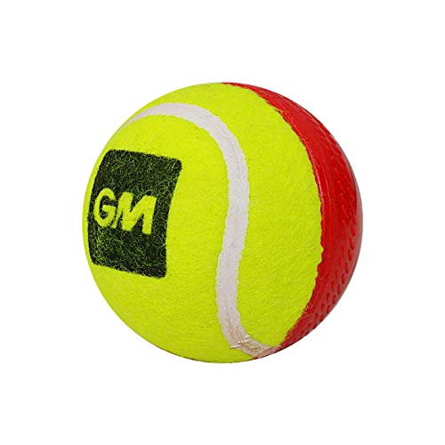 Gunn & Moore Rubber Swing King Tennis Cricket Ball (Red/Yellow) - Image 2