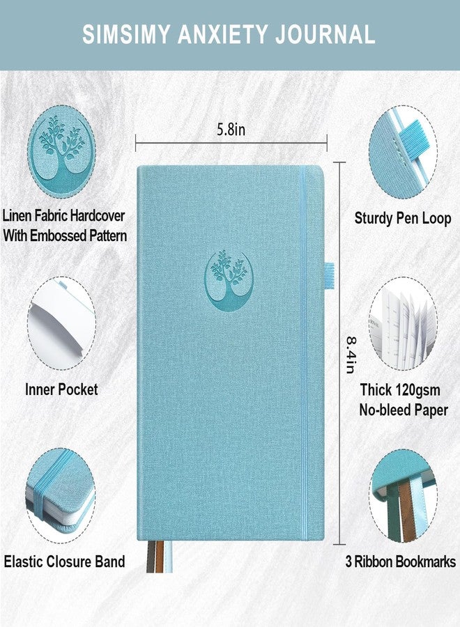 SIMSIMY Mental Health & Anxiety Journal, 91 Days Mood Tracker Journal for Mindfulness, Self Care & Stress Relief, Guided CBT Journal with Mental Health Coloring Book Pages & Dream Diary to Record, Wellness Gifts for Women Men - Image 5