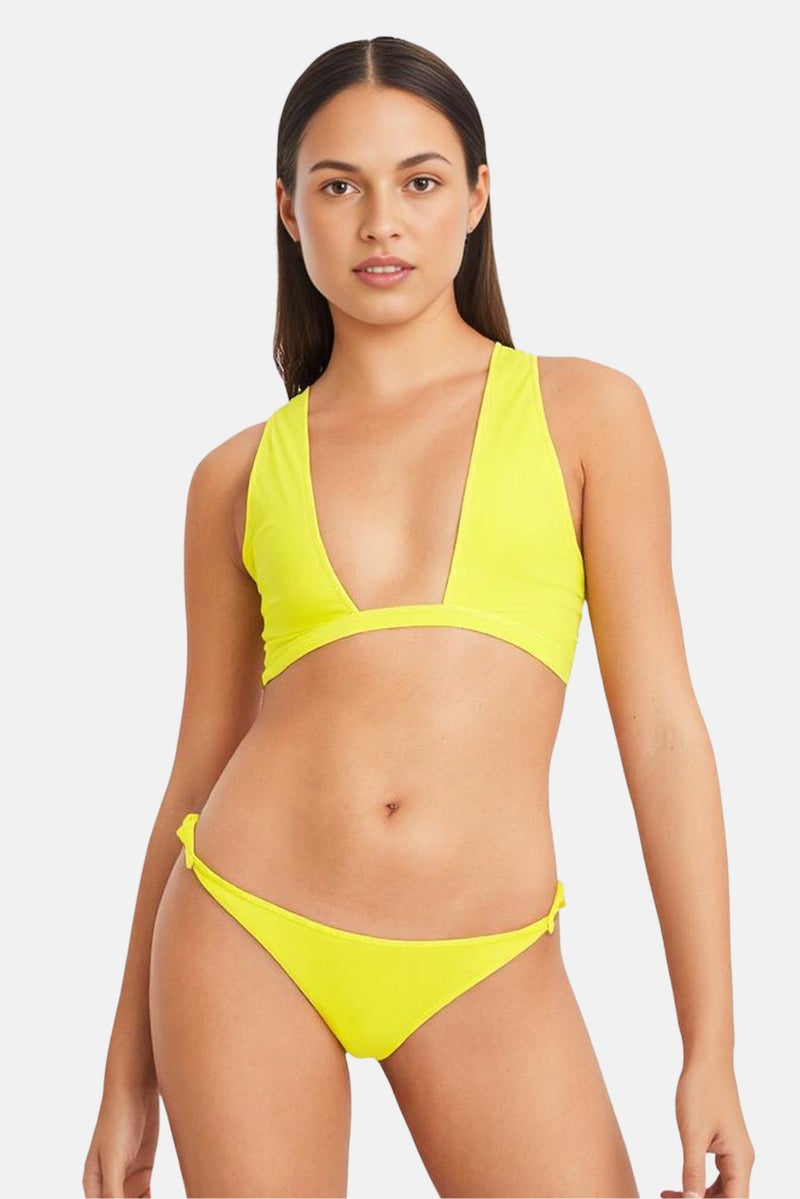 Unique21 Women Non-Padded Plain Bikini Top, Green - Image 1