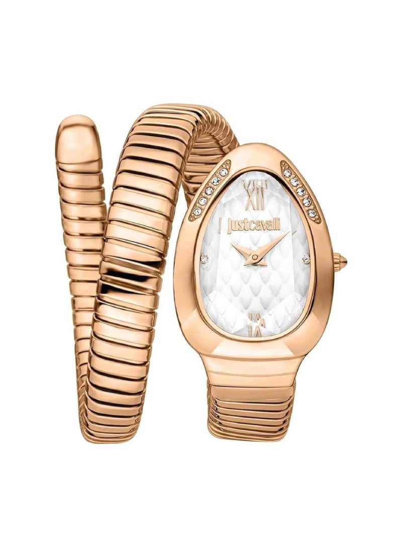 Just Cavalli ارفع أسلوبك مع ساعة كواتز النسائية من جاست كافالي بتوقيع الثعبان JC1L223M0025. - Image 2