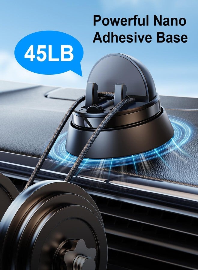 xuenair Z Fold 6 Accessories for Samsung Galaxy Z Fold 7 6 5 4 3 2 S25 Ultra, Upgraded 360 Rotatable Dash Phone Holder for Car iPhone 16 15 Pro Max Plus Mini Google Pixel 9 Pro Fold - Image 5