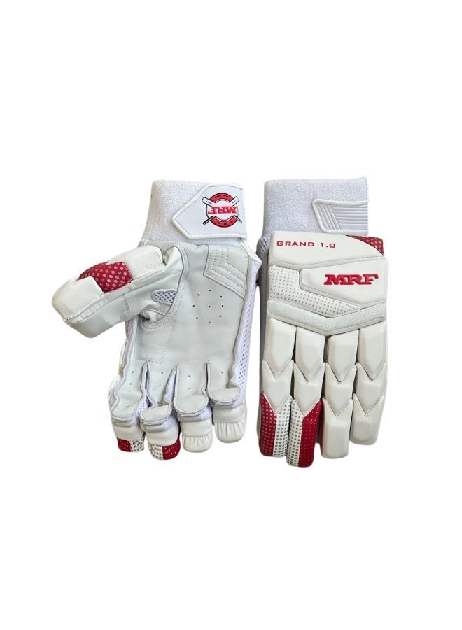 MRF Genius Grand Edition 1.0 Cricket Batting Gloves - Mens Left-Hand Adult Size with Pre-Curved Fingers - Image 4