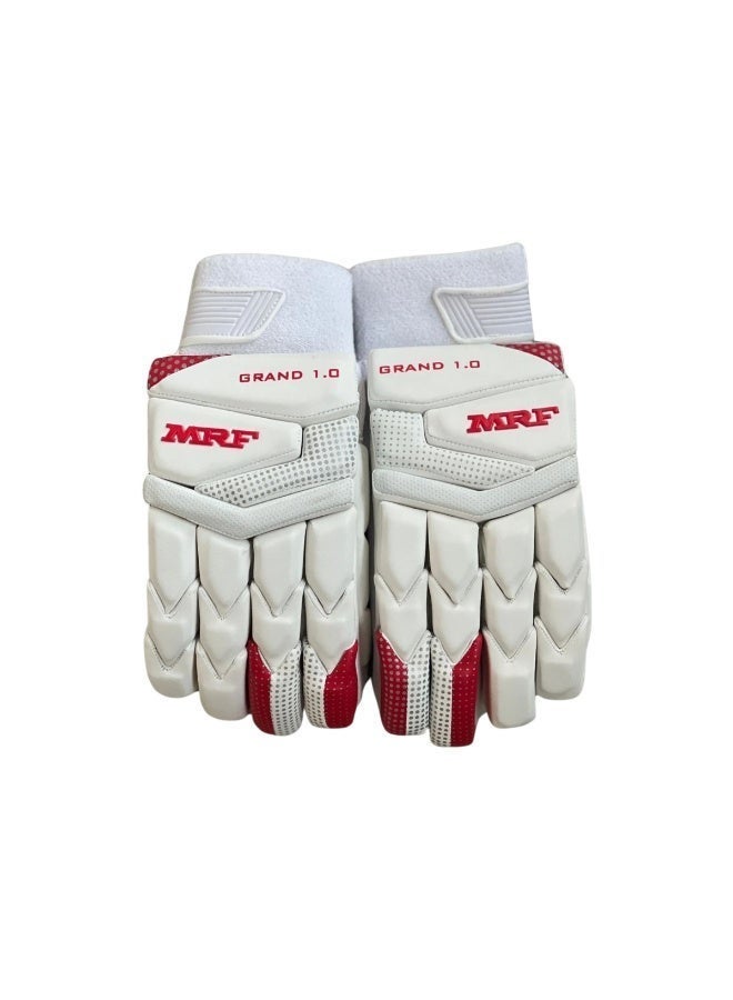 MRF Genius Grand Edition 1.0 Cricket Batting Gloves - Mens Left-Hand Adult Size with Pre-Curved Fingers - Image 5