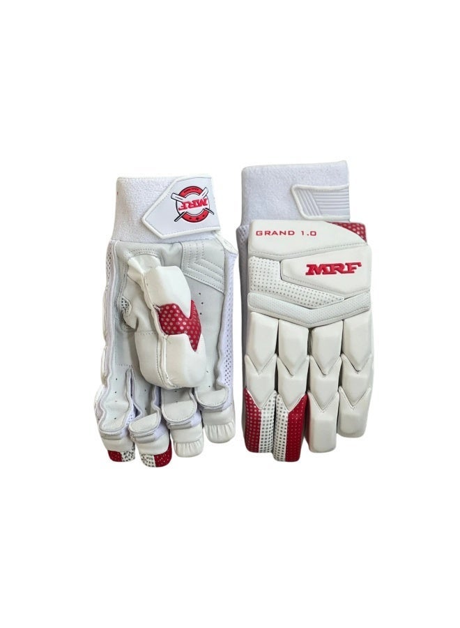 MRF Genius Grand Edition 1.0 Cricket Batting Gloves - Mens Left-Hand Adult Size with Pre-Curved Fingers - Image 3