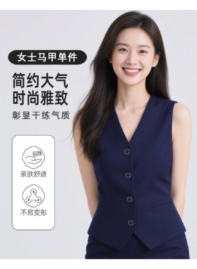 ROMON Business Casual Women'S Vest, Professional Vest For Women, Elegant And Generous, Comfortable And Breathable, V-Neck Slim-Fit Suit Vest For Women - Image 1