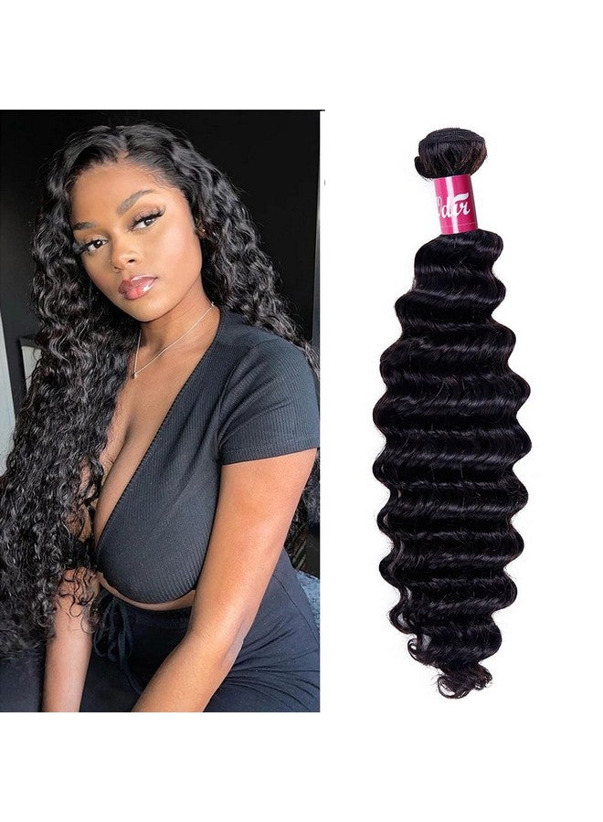 أودير البرازيلي موجة عميقة الشعر البشري 1 حزمة غير المجهزة 9A البرازيلي موجة عميقة عذراء الشعر البشري نسج حزم عميق مجعد الشعر حزم 22 بوصة اللون الطبيعي - Image 1