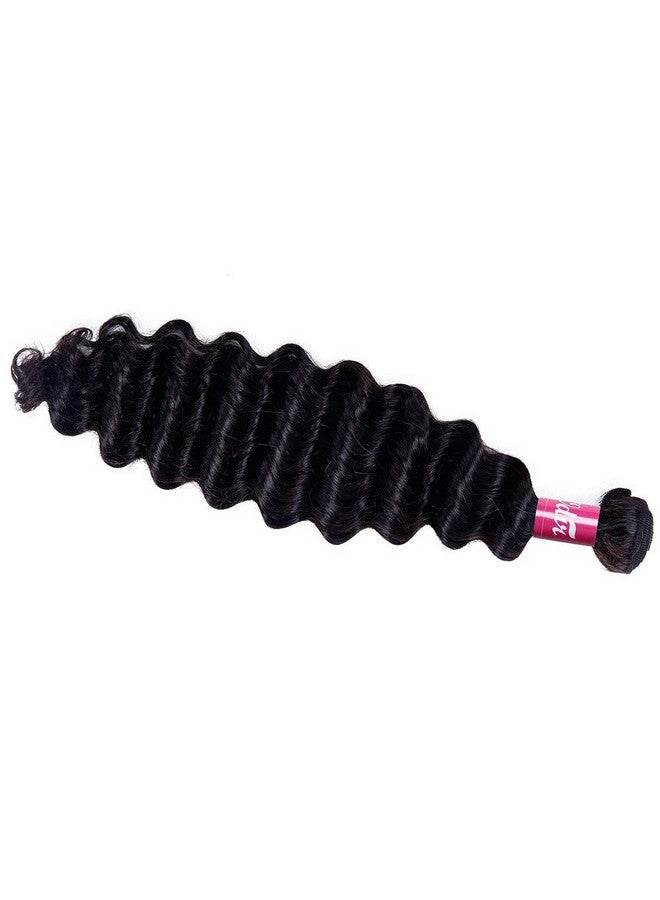 أودير البرازيلي موجة عميقة الشعر البشري 1 حزمة غير المجهزة 9A البرازيلي موجة عميقة عذراء الشعر البشري نسج حزم عميق مجعد الشعر حزم 22 بوصة اللون الطبيعي - Image 2