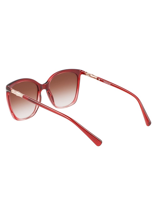 Longchamp نظارة شمسية للنساء للحماية من الأشعة فوق البنفسجية - LO710S-604-5619 - مقاس العدسة: 56 ملم - Image 3