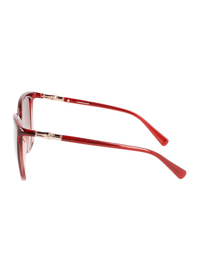 Longchamp نظارة شمسية للنساء للحماية من الأشعة فوق البنفسجية - LO710S-604-5619 - مقاس العدسة: 56 ملم - Image 2