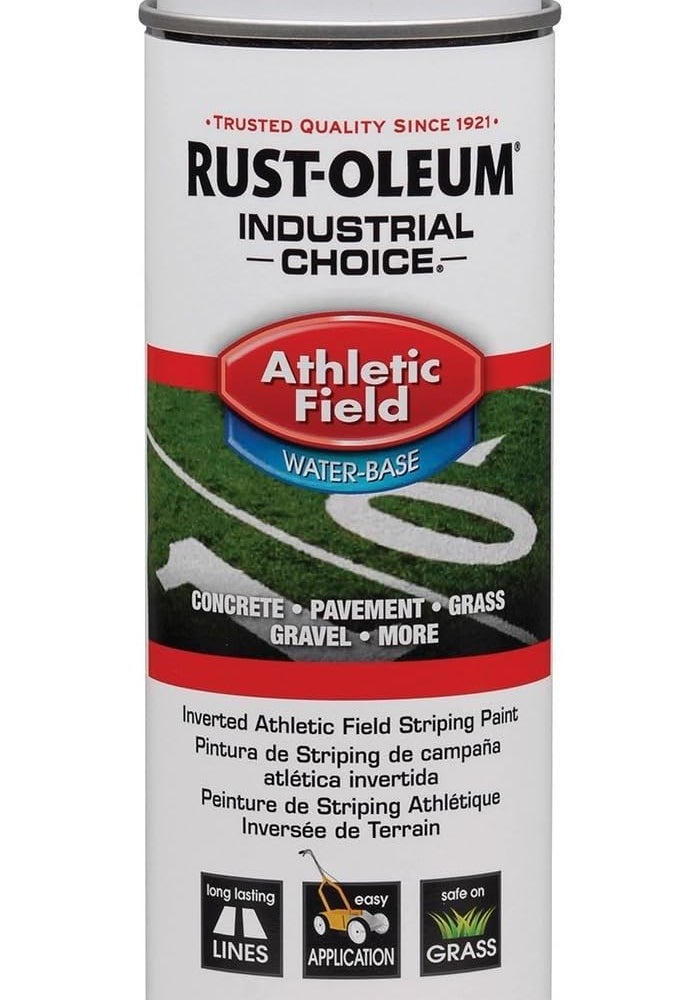 Rust-Oleum Athletic Field Striping Paint Spray - 17 oz, Water-Based, White